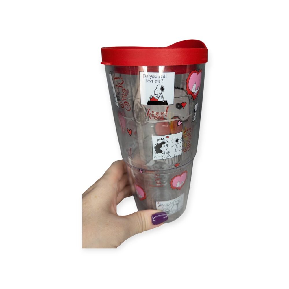Tervis x Peanuts Valentine's Red Snoopy 24 oz Tumbler with Red Lid - Picture 3 of 10